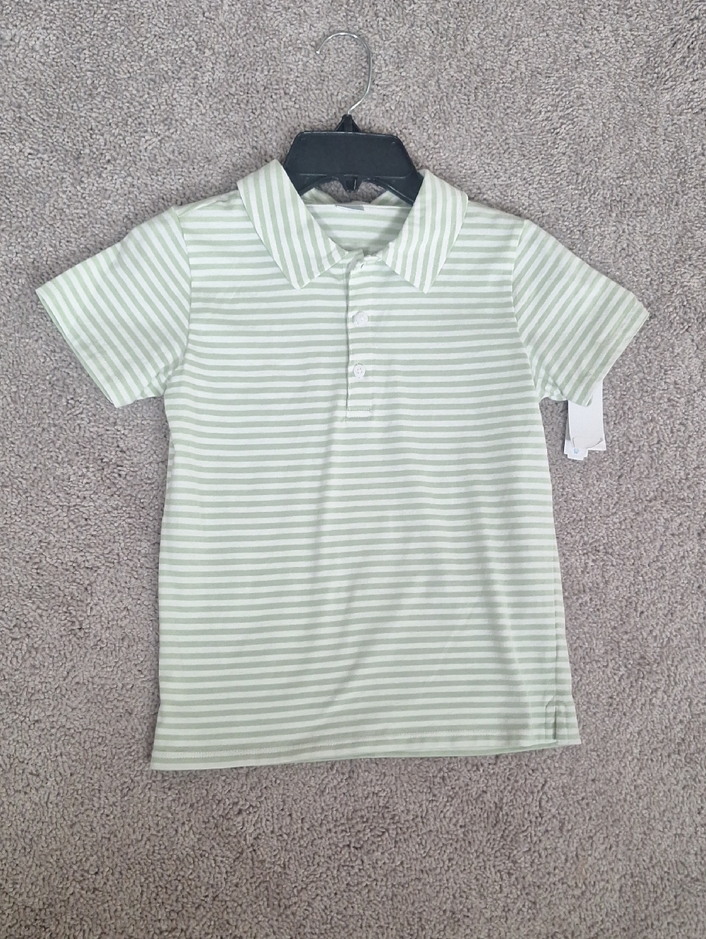 Edgehill Collectio Striped Polo Shirt for Kids - Light Green